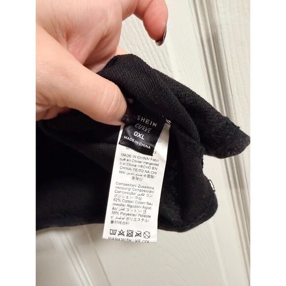 Black with Lace Sleeves Crop Top - Women's 0XL - Grunge, Western, Goth - Picture 5 of 5